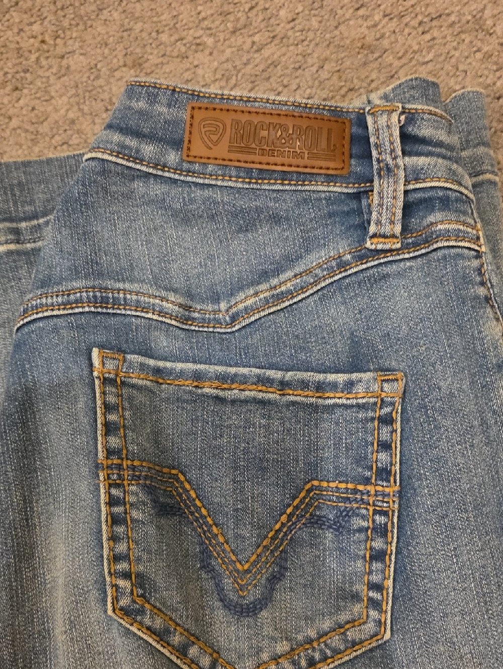 Rock & Roll Denim Light Blue Jeans